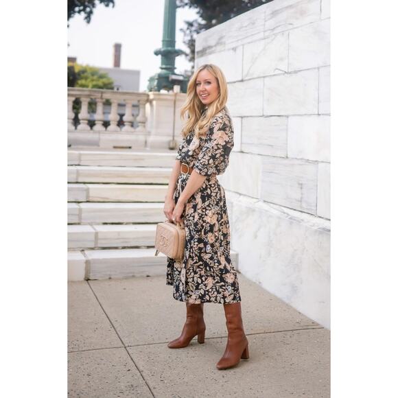 Sezane Floral Matching Set Blouse + Skirt 46 / US 12 100% Cotton & Viscose - Picture 2 of 14